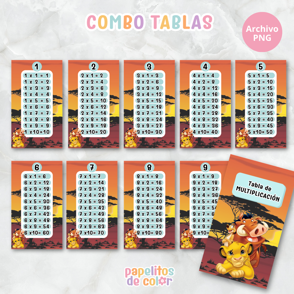 📚✨ Tablas para Multiplicar – Vol. 3✨📚