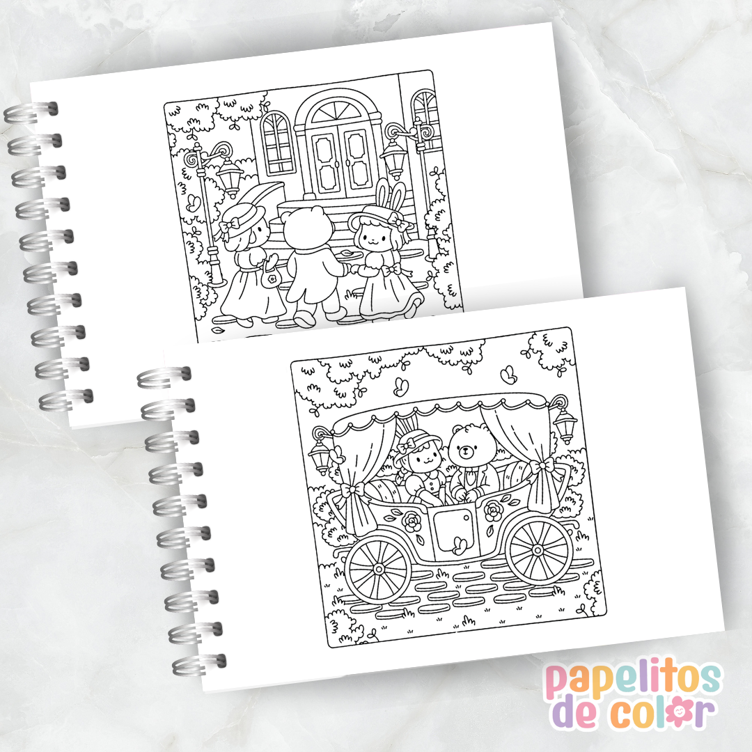 💕🎨 Libro para Pintar Regency Cuties Valentines ✨
