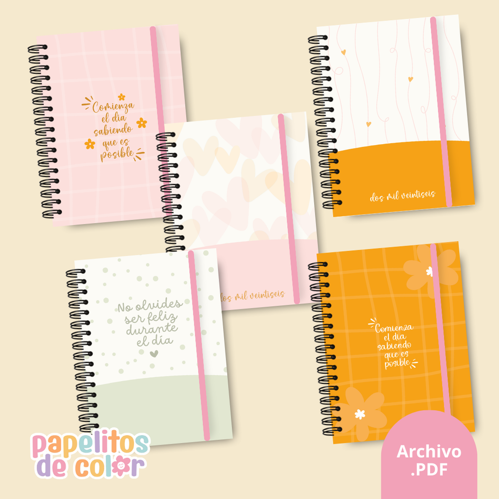 Pack 25 Portadas Agendas – Kit 9