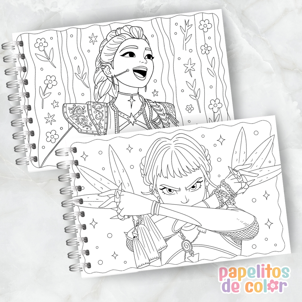 ✨Libro para Pintar Guerreras K-Pop 🎤
