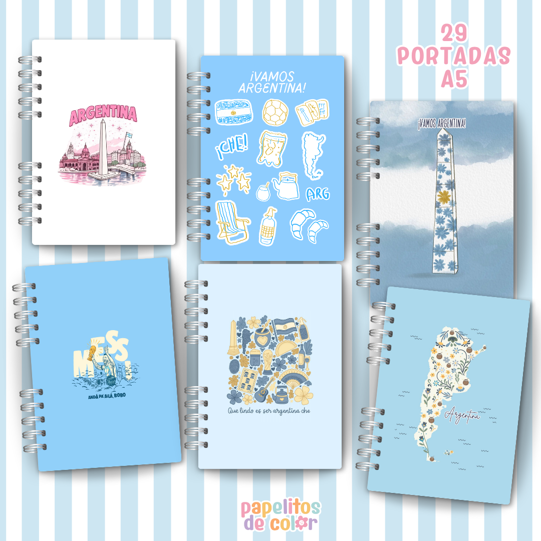 🇦🇷 Kit Cuadernos  - Vamos Argentina ⚽📚