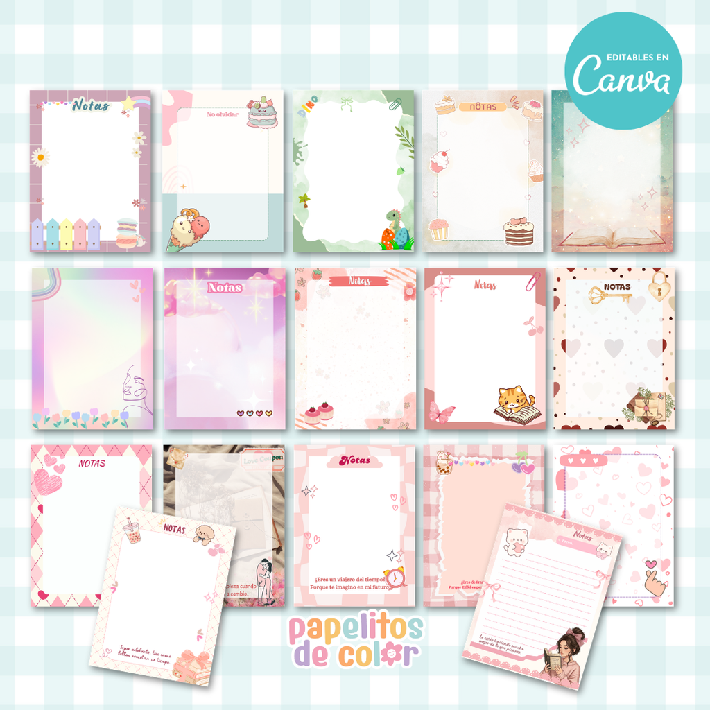 ✨ Combo Blocs x204 📝 | Editable en Canva PRO 🎨