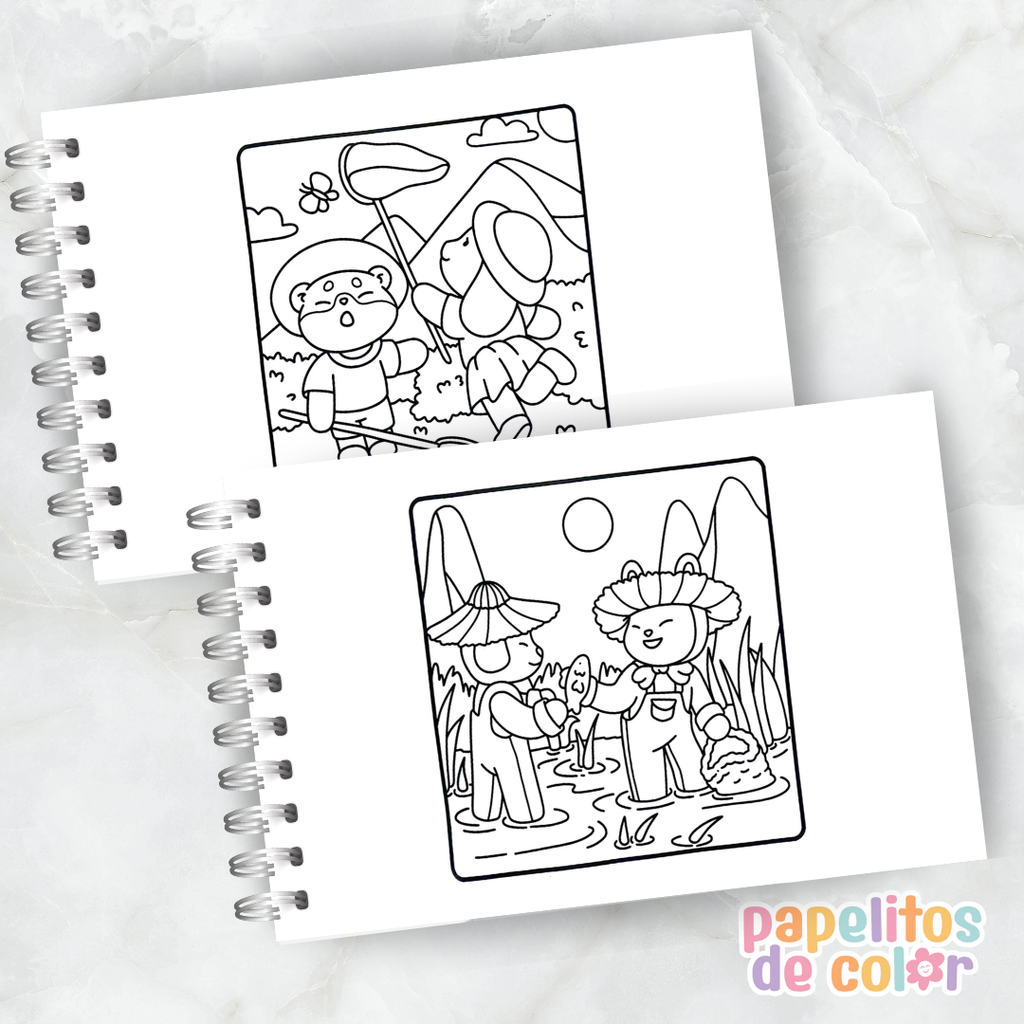 🖍️💖Libro para pintar Cute Japan 🎎🌸✨