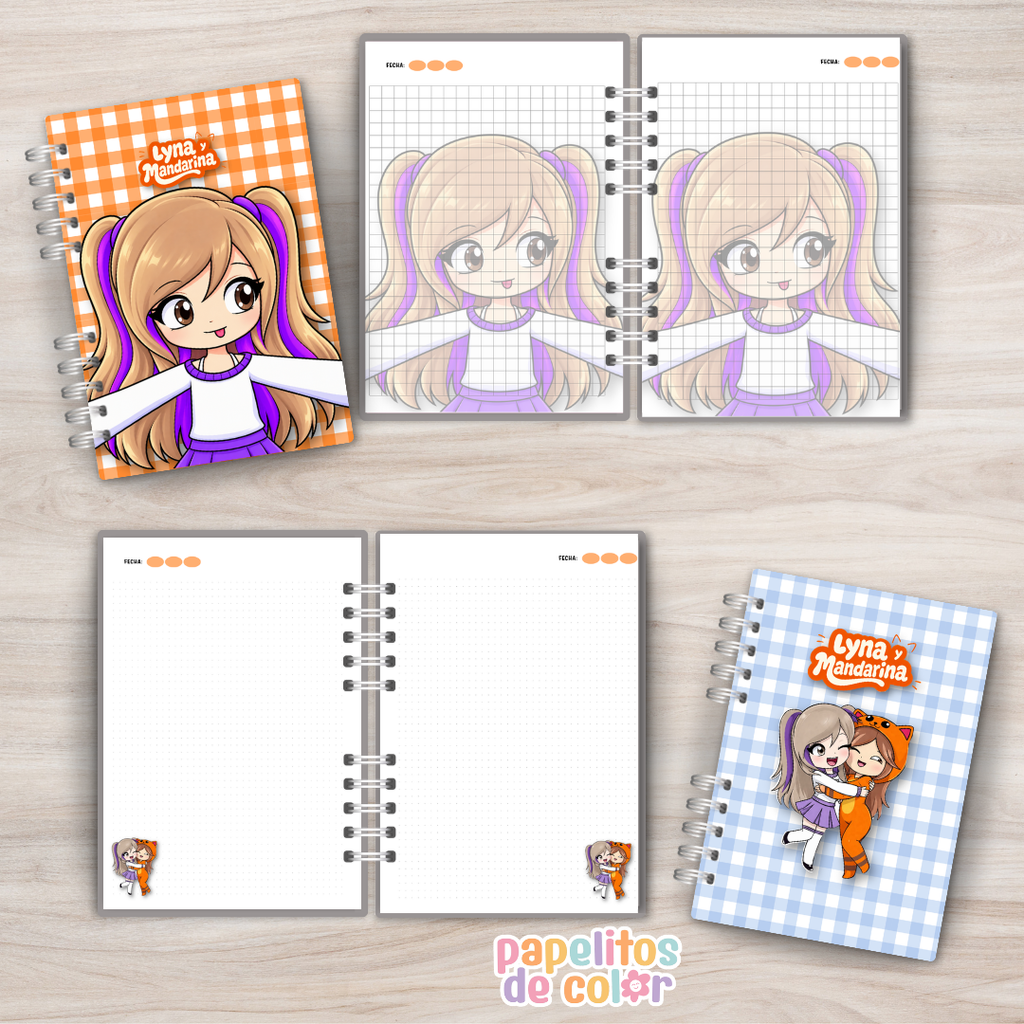 ✨Cuadernos Lyna y Mandarina 💕📚
