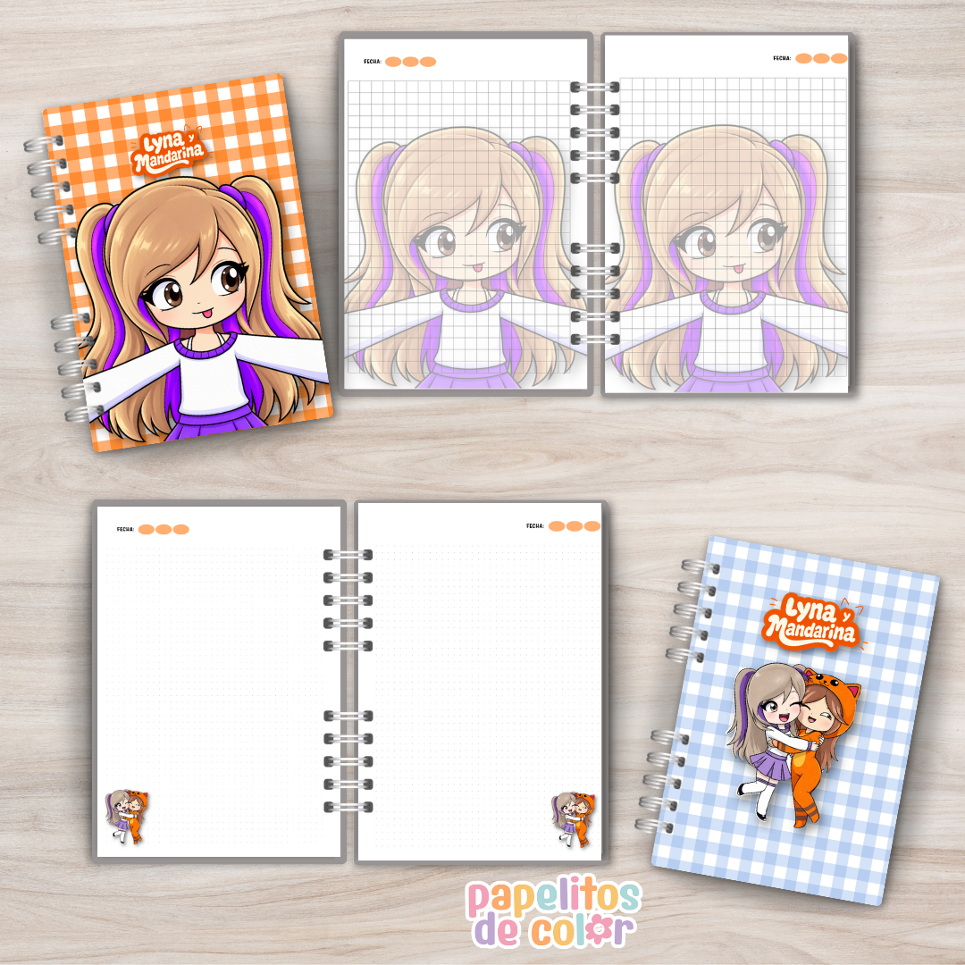 ✨Cuadernos Lyna y Mandarina 💕📚
