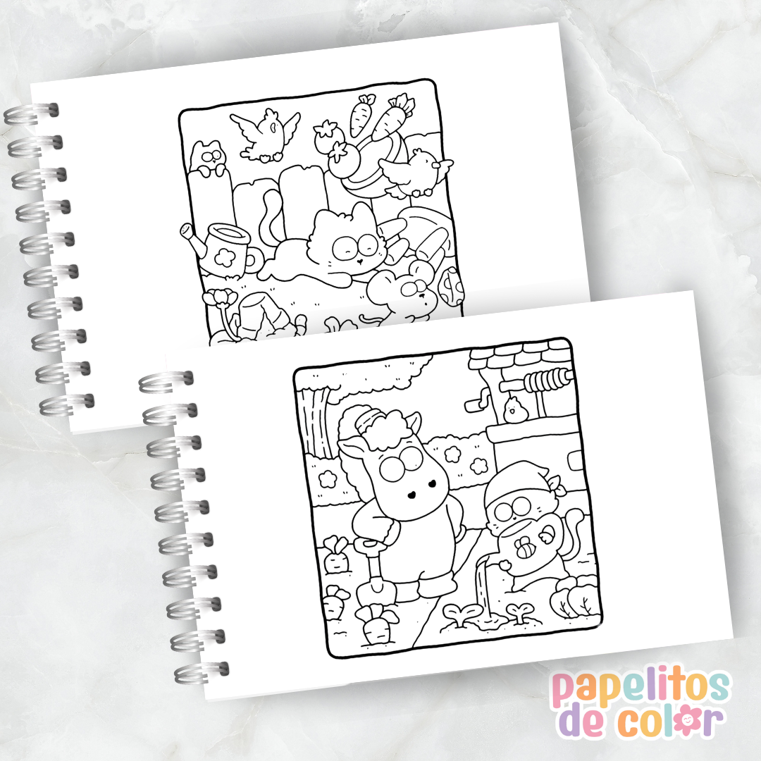 🐱✨ Cuaderno para pintar Little Cat ✨🎨