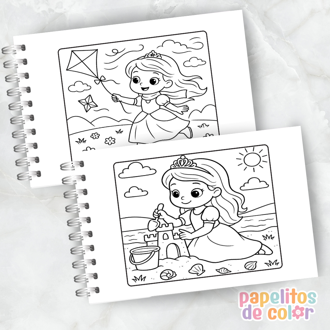 💜👑 Libro para pintar Princesita Sofía 👑💜