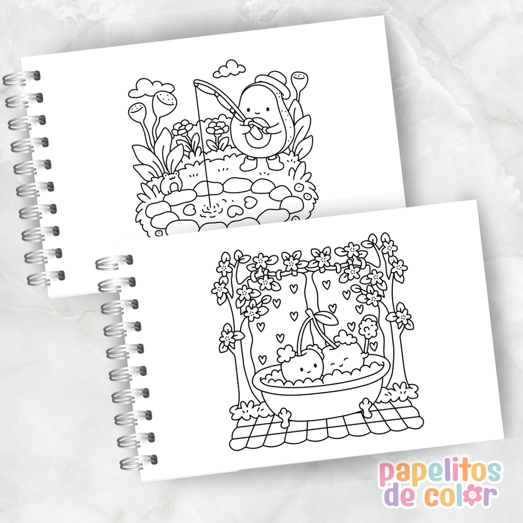 🍪✨ Cuaderno para pintar cozy foodie ✨🍩