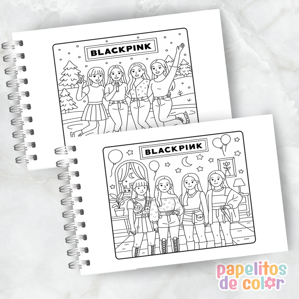 🖤💗 Libro para pintar BLACKPINK 💗🖤