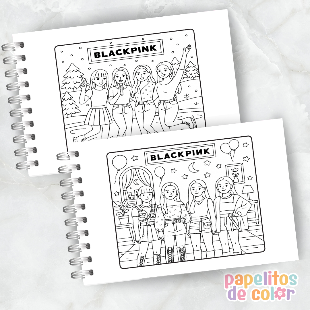 🖤💗 Libro para pintar BLACKPINK 💗🖤