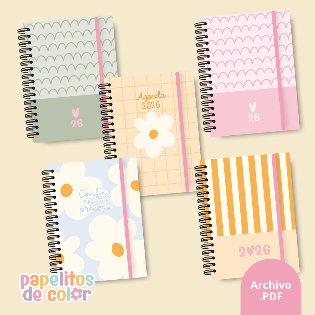 Pack 25 Portadas Agendas – Kit 7
