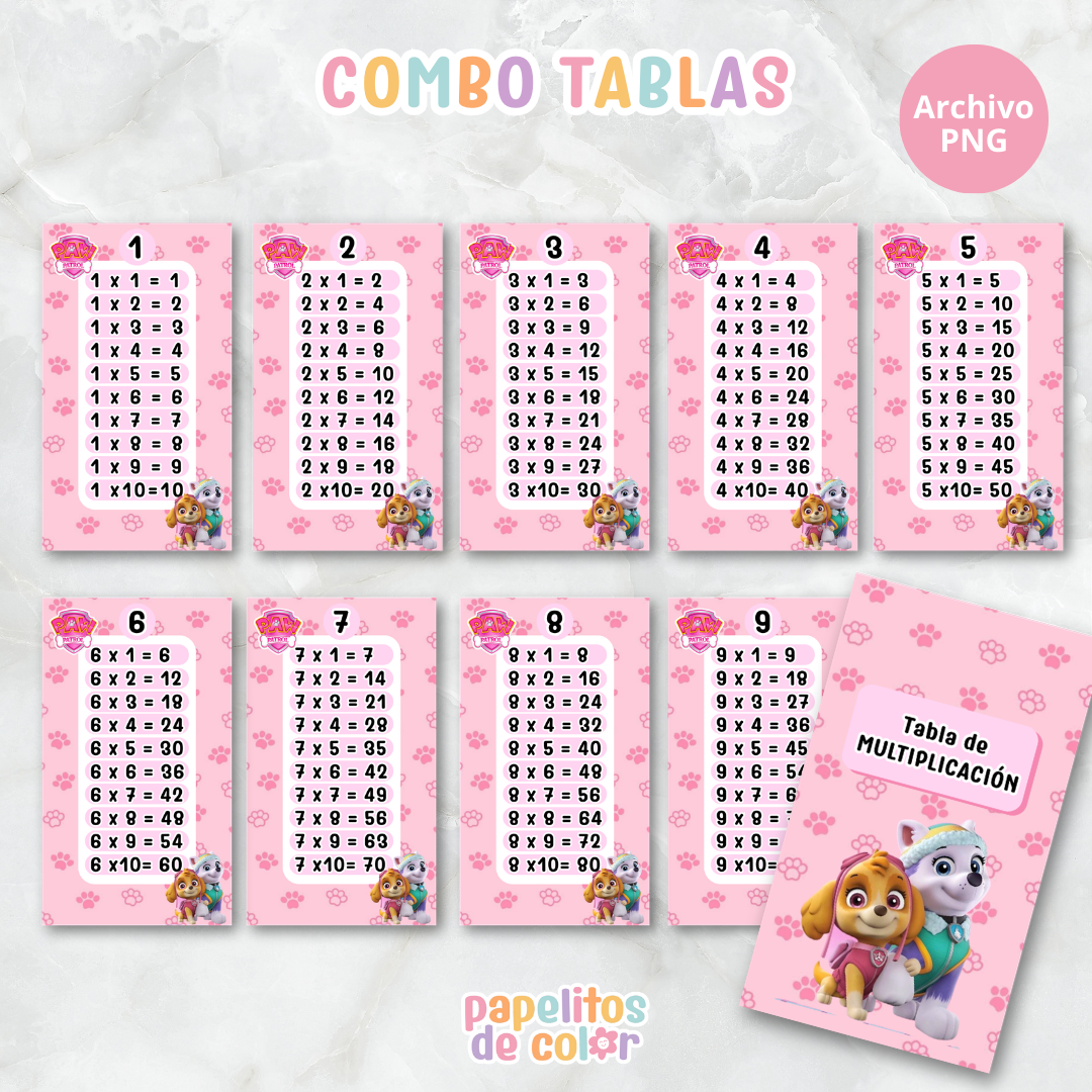 📚✨ Tablas para Multiplicar – Vol. 5 ✨📚