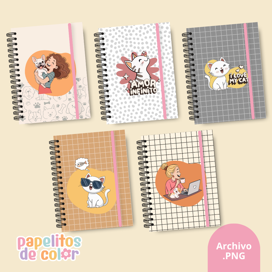 🐾 Pack de 31 Portadas - Kit 27🐶🐱