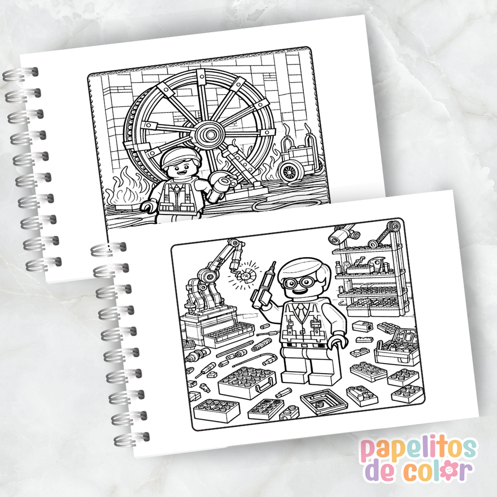 🧱✨ Cuaderno para pintar LEGO ✨🧱