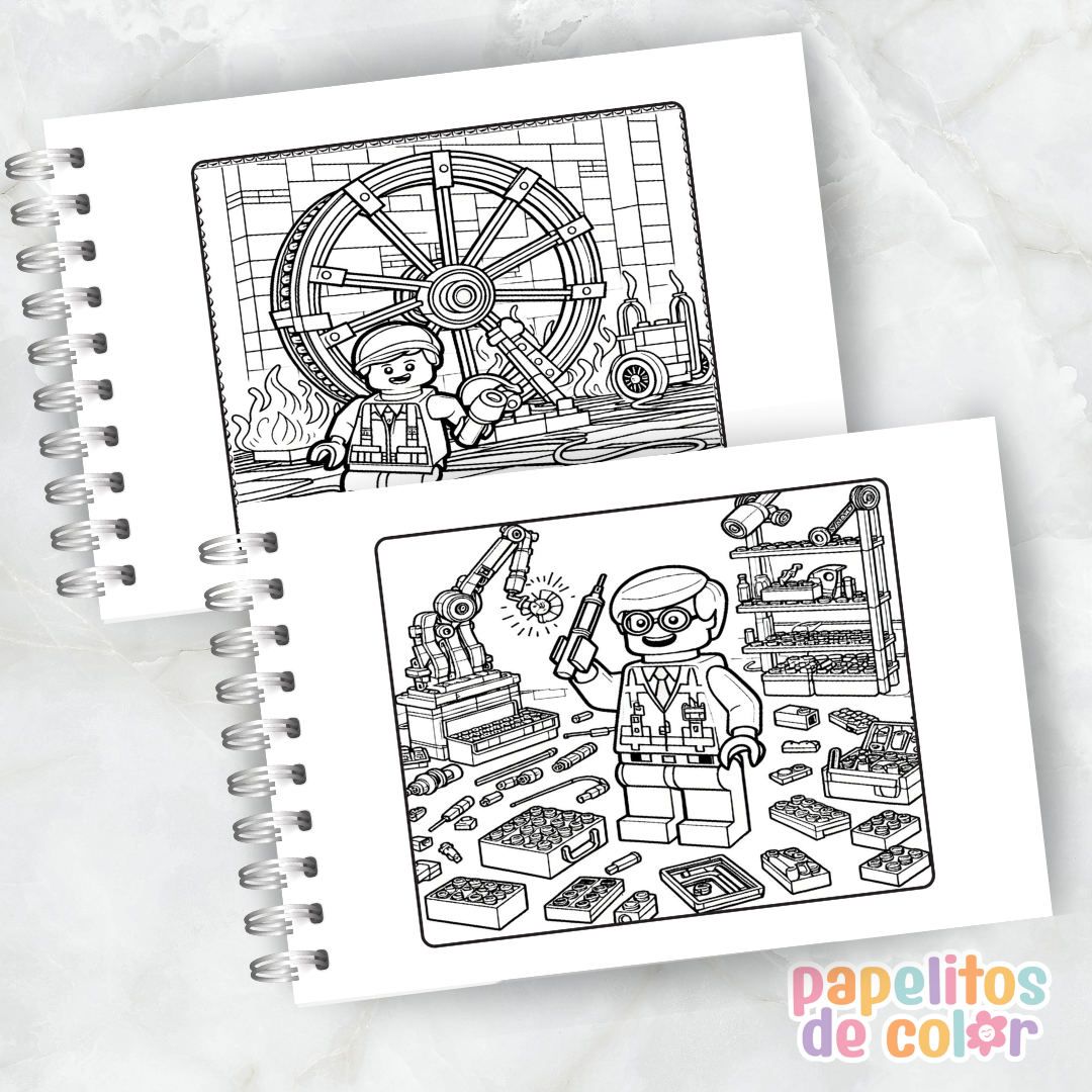 🧱✨ Cuaderno para pintar LEGO ✨🧱