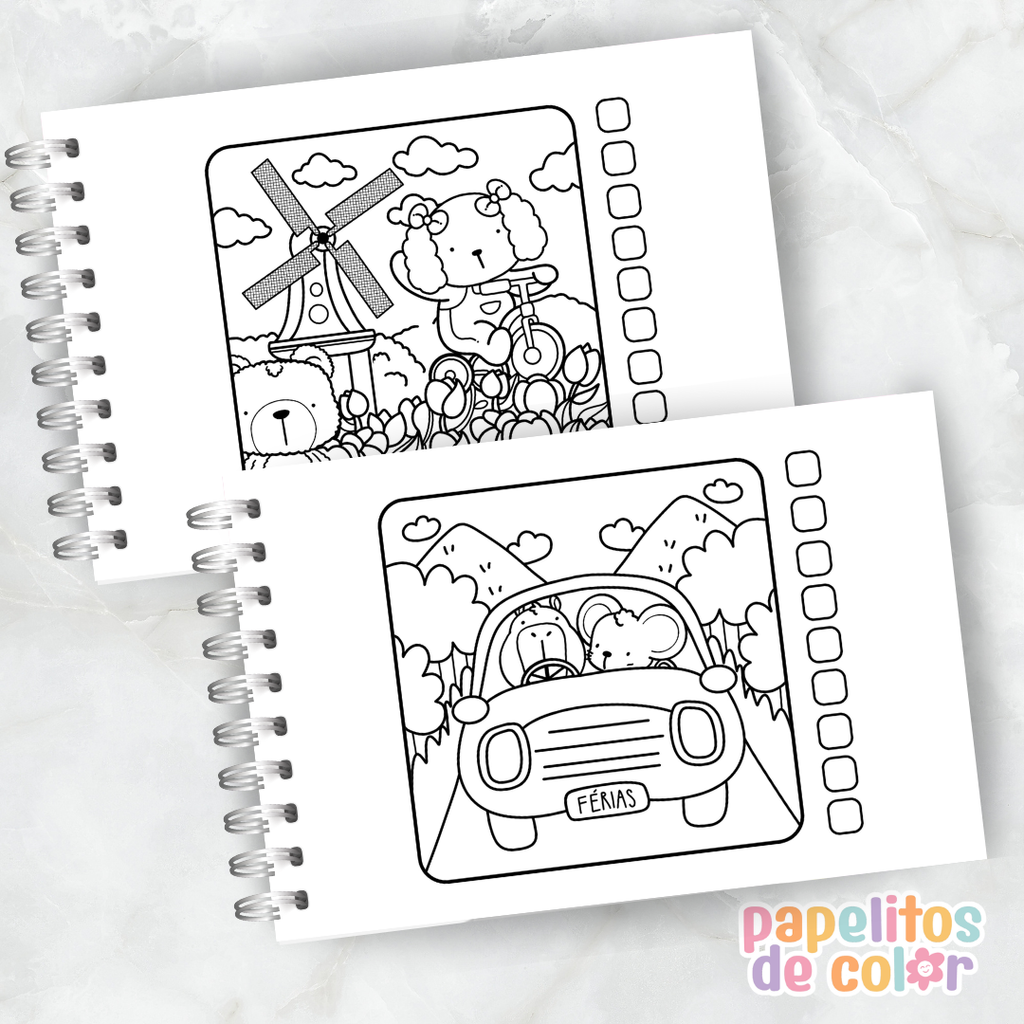 🌈✈️ Libro para pintar Viaje Happy Colors ✈️🌈