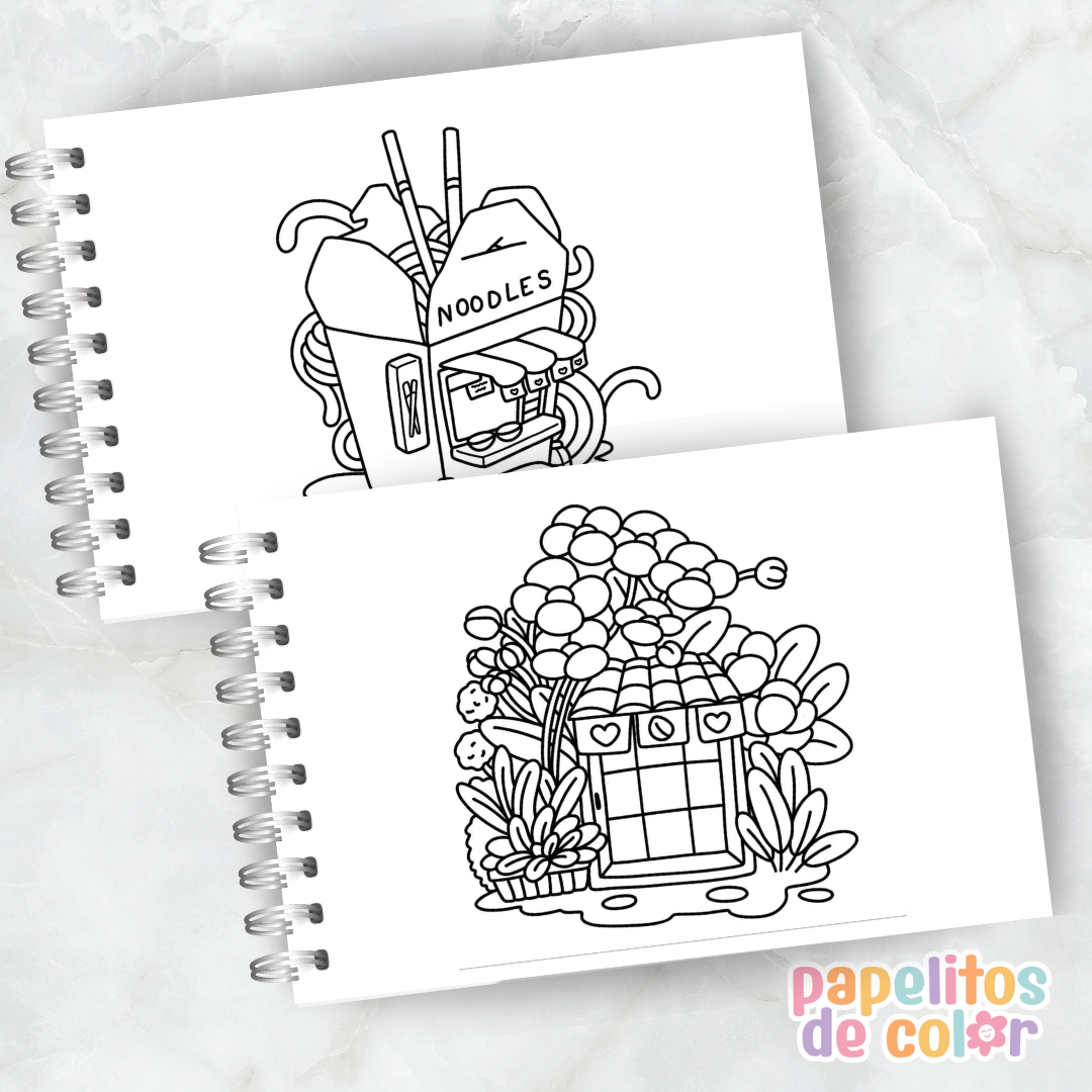 🏡 Cuaderno para Pintar Cozy Corners 2✨
