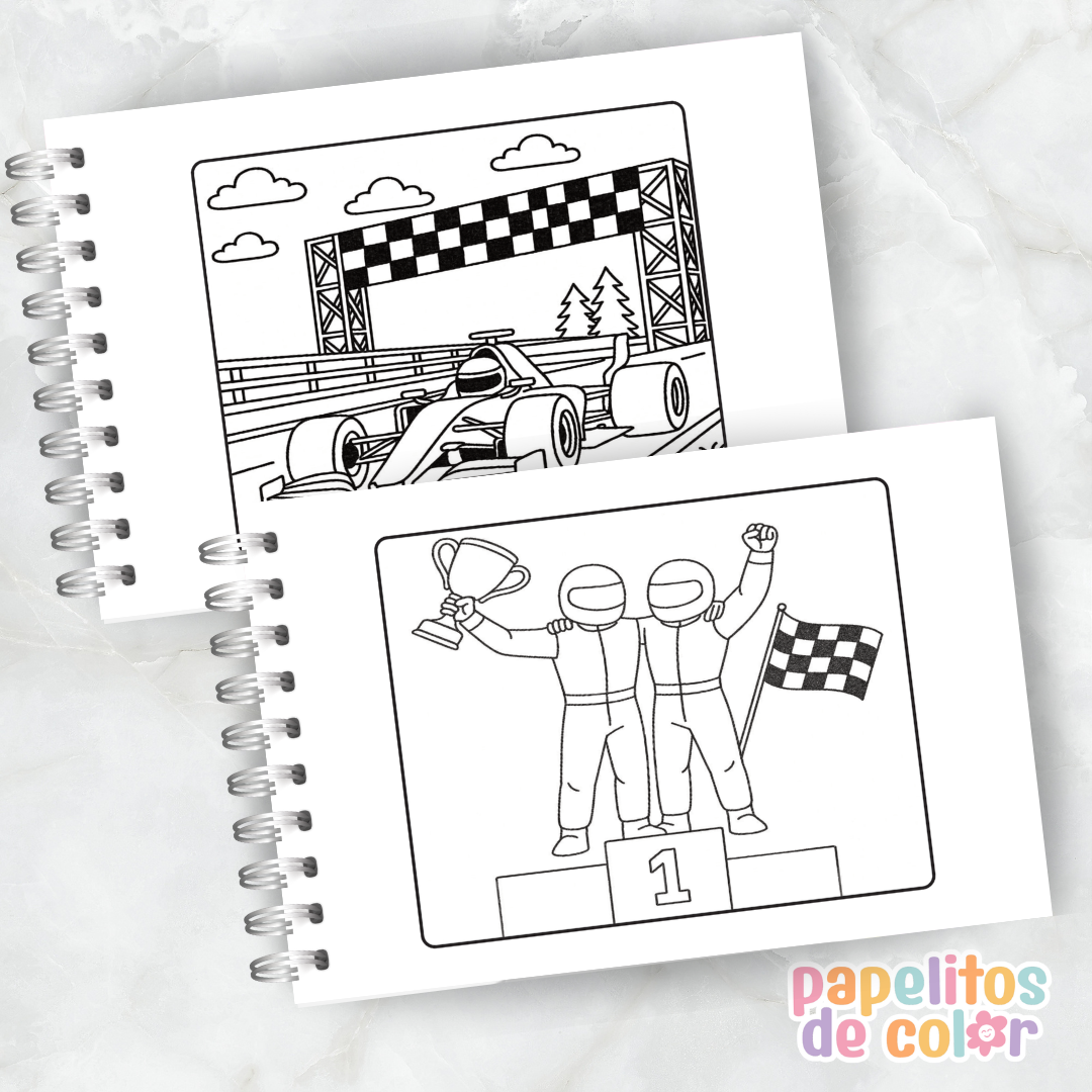 🏁 Libro para pintar Fórmula 1 🏁