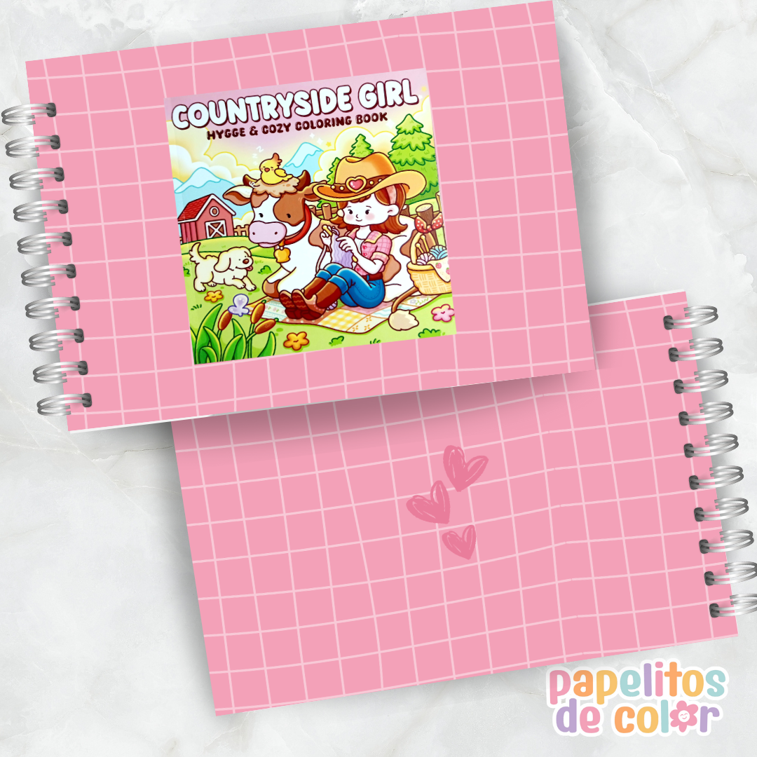 🌼Libro para Pintar - Countryside Girl 👧