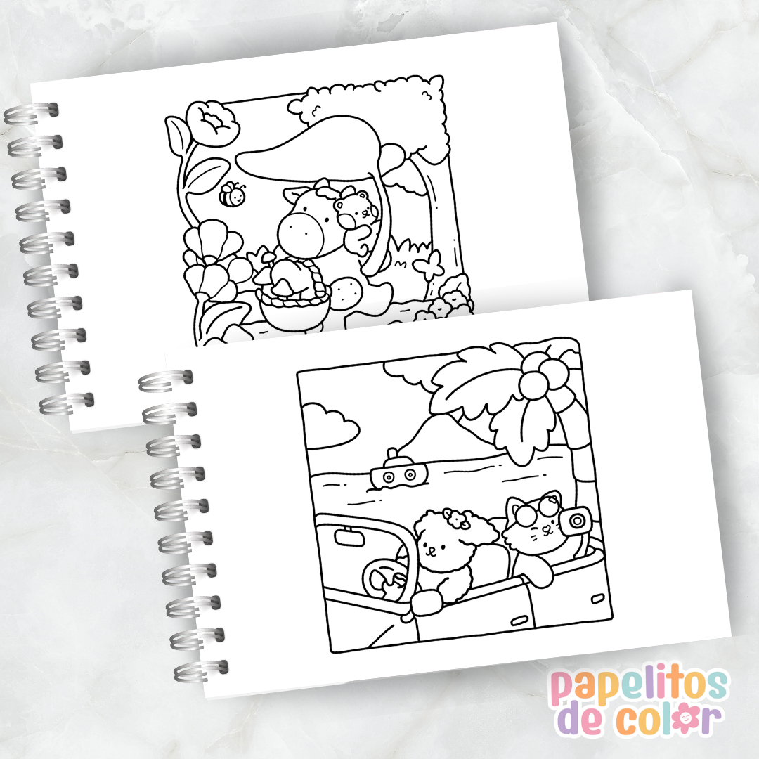 🧸✨ Cuaderno para pintar cuddle cuties ✨💖