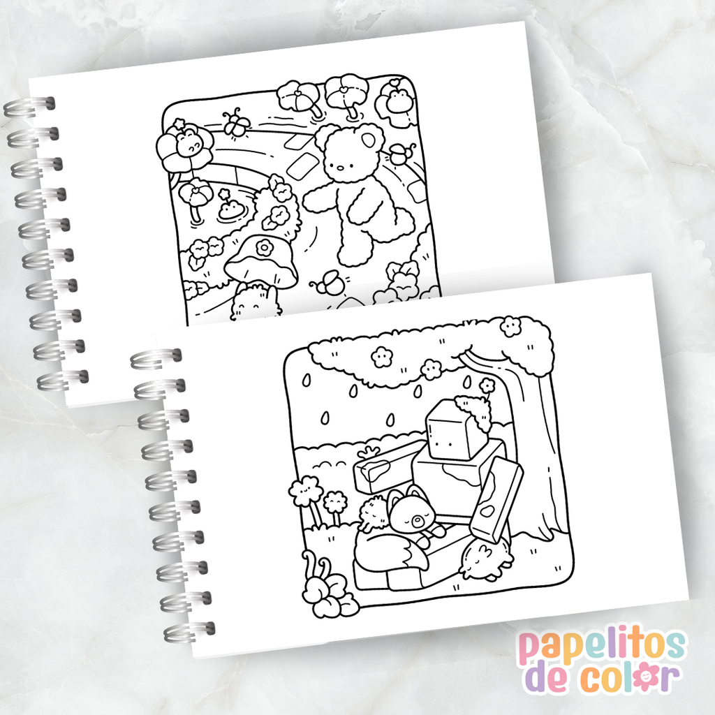 🌙✨ Cuaderno para pintar dreamy friends ✨💖