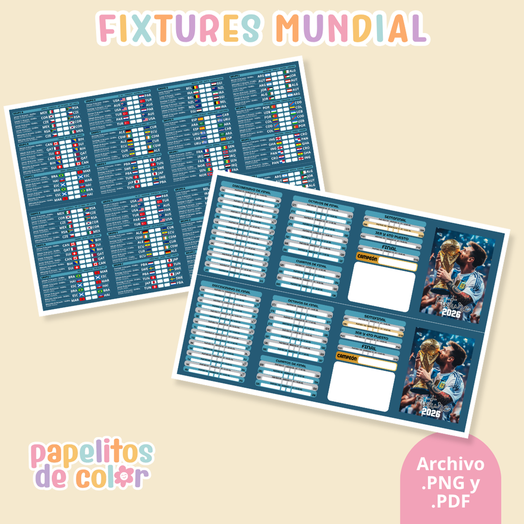 ⚽🐐Calendario Mundial 2026 Messi – Edición Exclusiva 🐐⚽