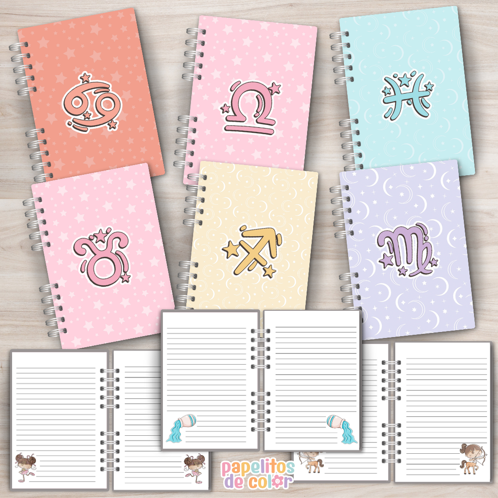 🐾Pack Cuadernos Zodíaco Mascotas✨