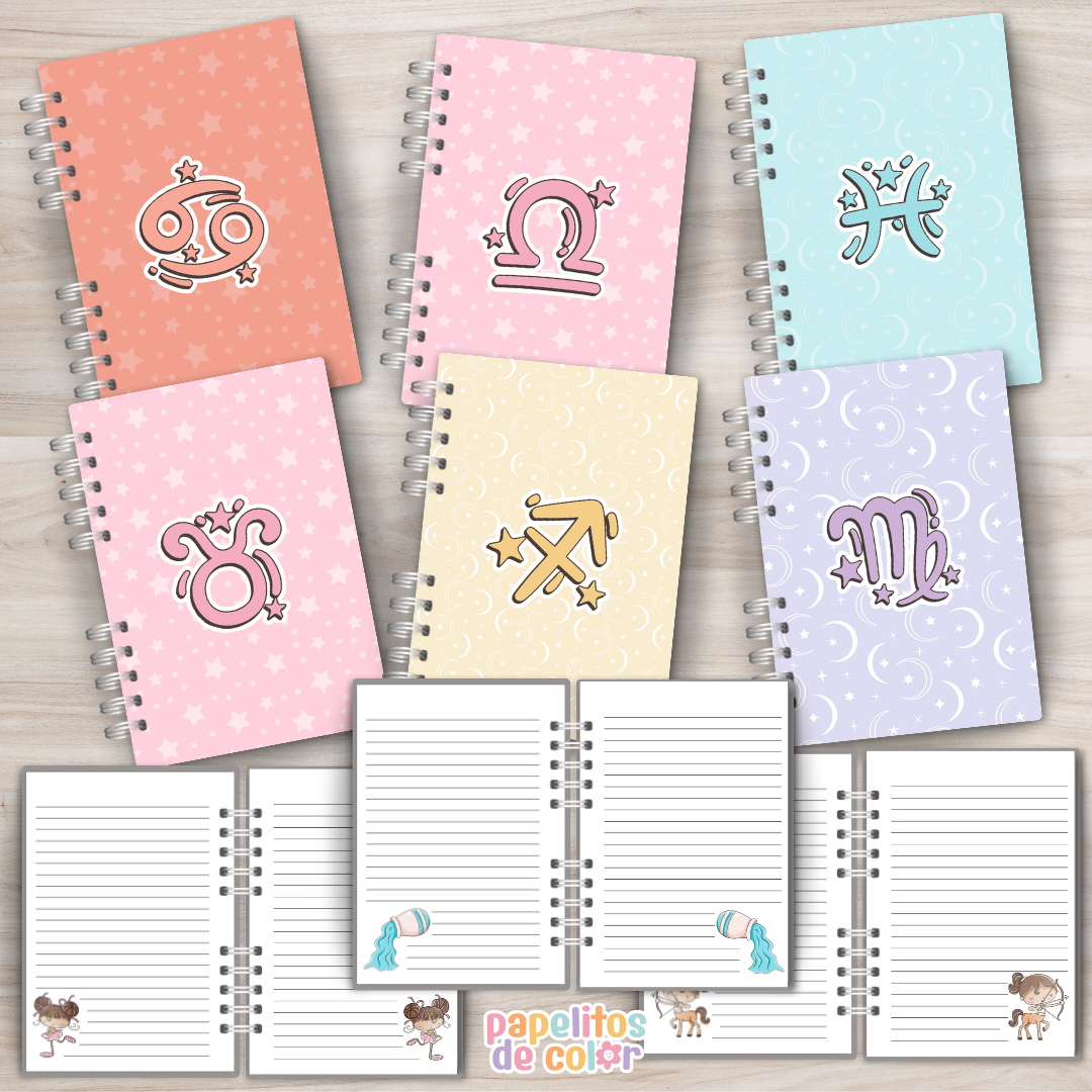 🐾Pack Cuadernos Zodíaco Mascotas✨