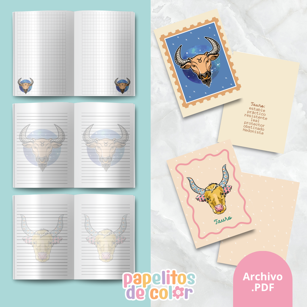 ♓ Cuadernos Abrochados del Zodiaco