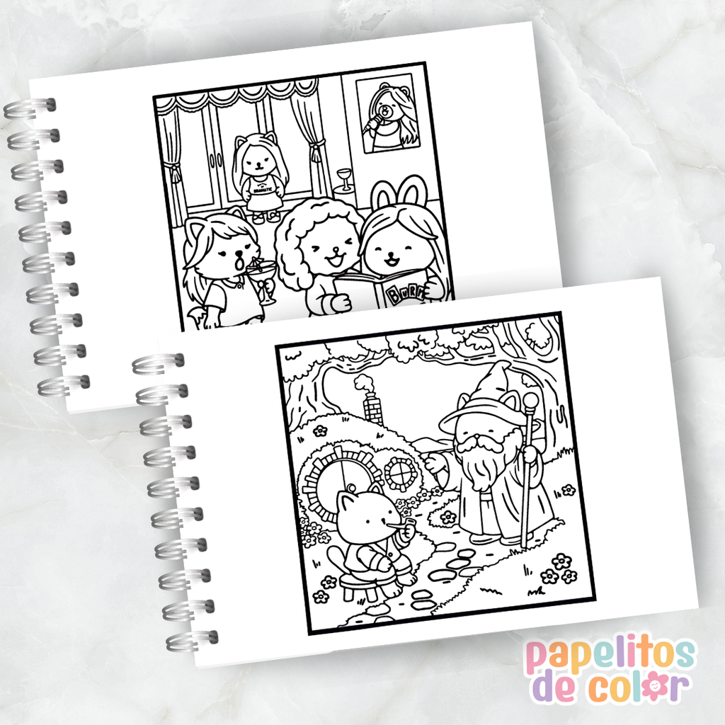 🎬🍿 Libro para Pintar Cozy Blockbusters 2 ✨🎨