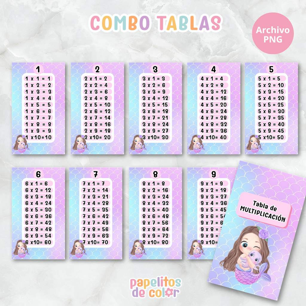 📚✨ Tablas para Multiplicar – Vol. 6 ✨📚