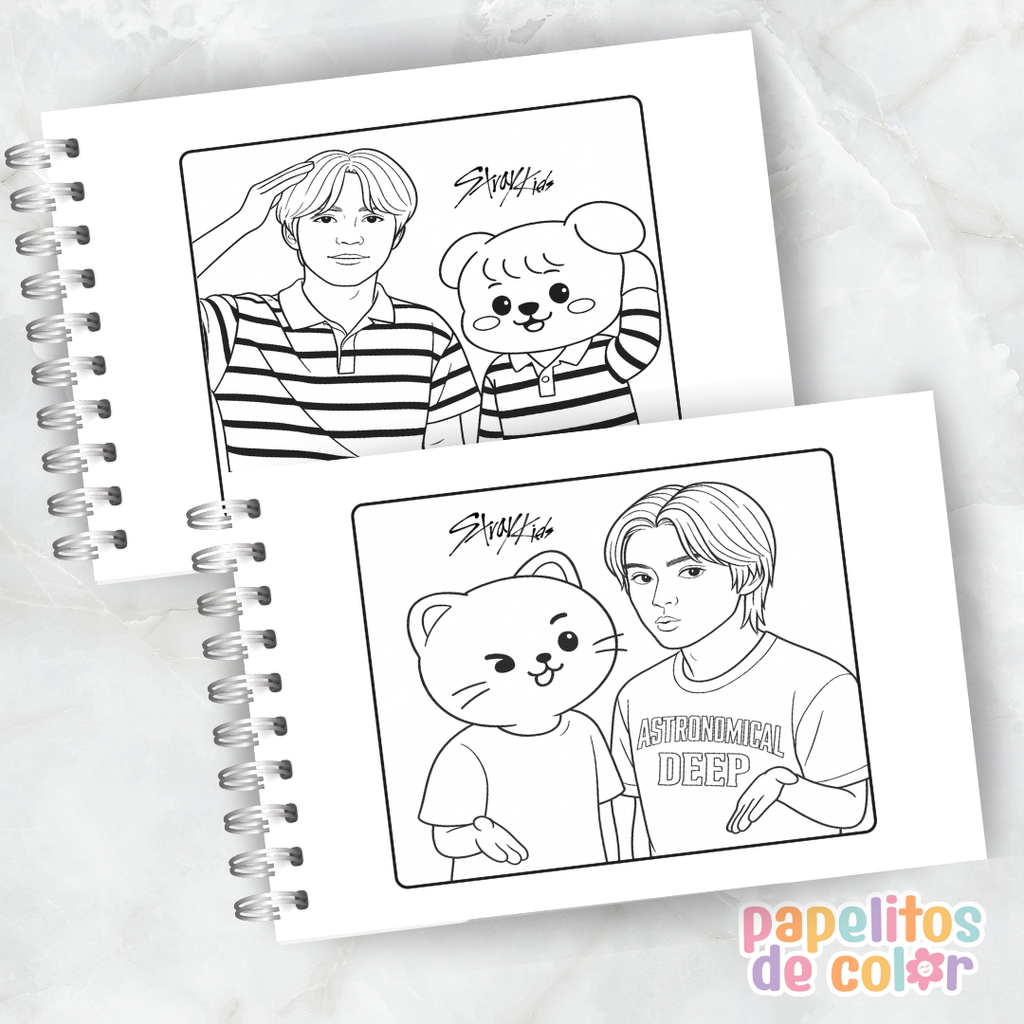 🎤✨ Libro para pintar Stray Kids ✨🎤