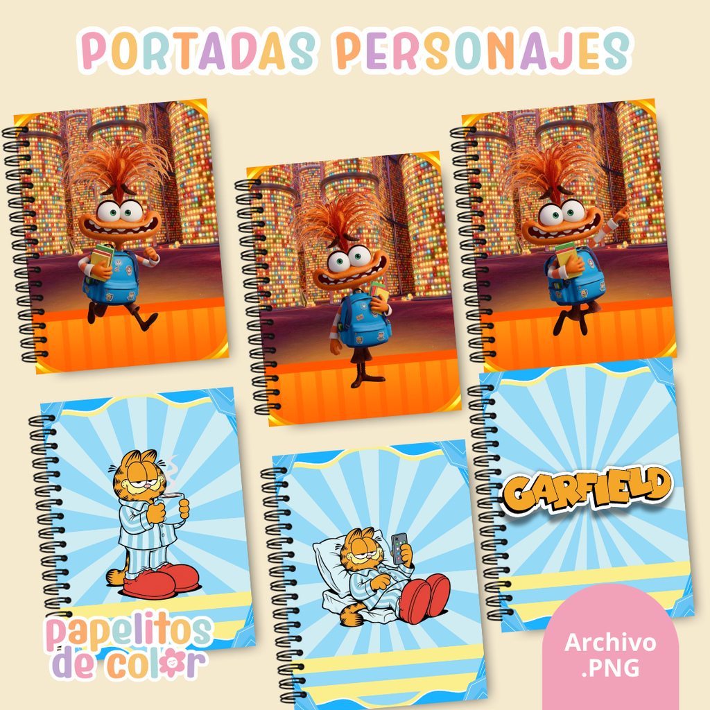 📚✨ Combo Portadas Personajes – Vol. 12 💖🎨