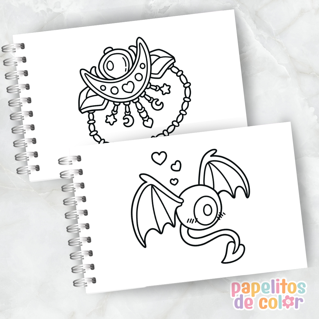 🔮🖤 Cuaderno para pintar Witchy Vibes ✨🎨