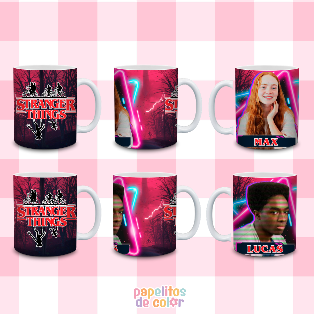 ☕🕯️ Diseños para Tazas Stranger Things ✨📺