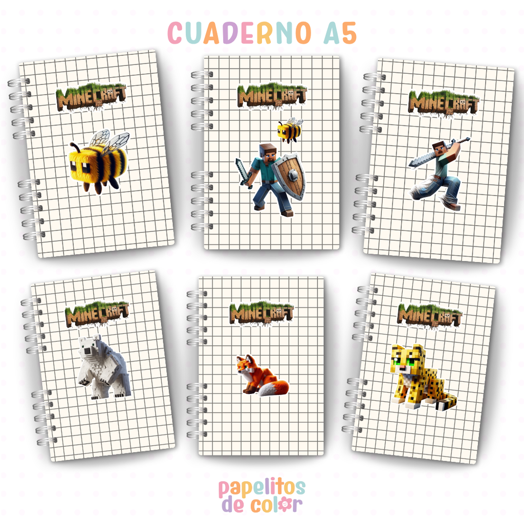 📘✨ Cuadernos y anotadores Minecraft Vol.1 ✨📘