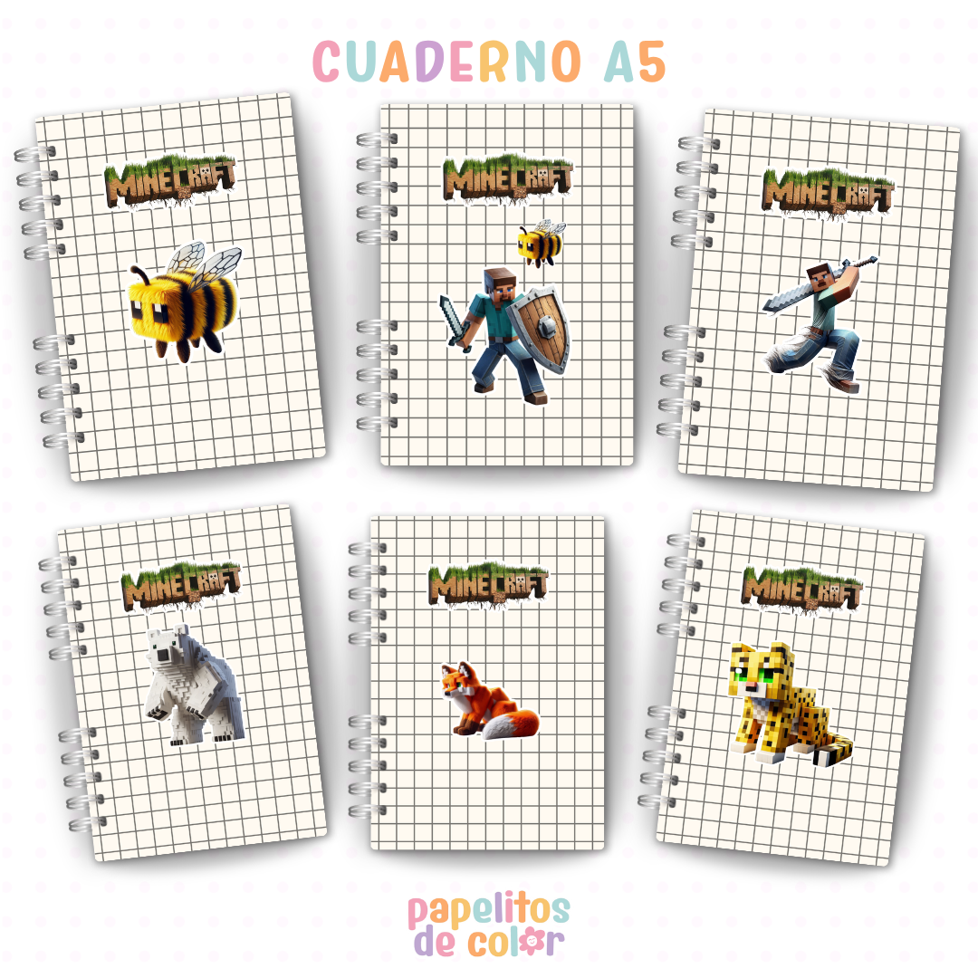 📘✨ Cuadernos y anotadores Minecraft Vol.1 ✨📘