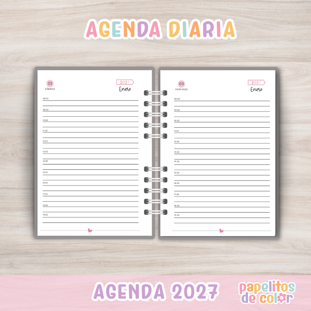 ✨Agenda Allegra 2027 - Diaria✨
