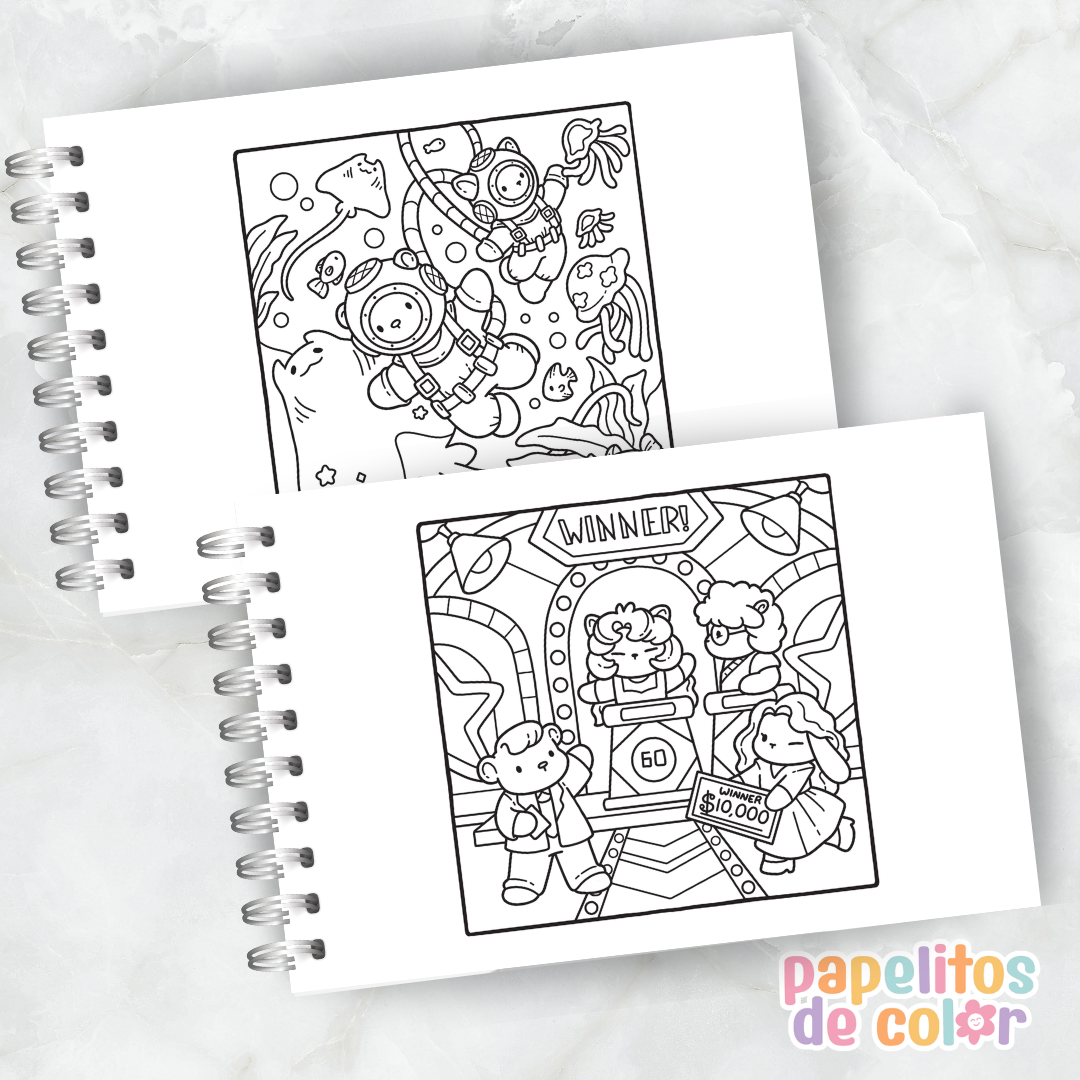 🤎🎨Libro para pintar Cozy Eras Vol. 2 🕰️🕯️