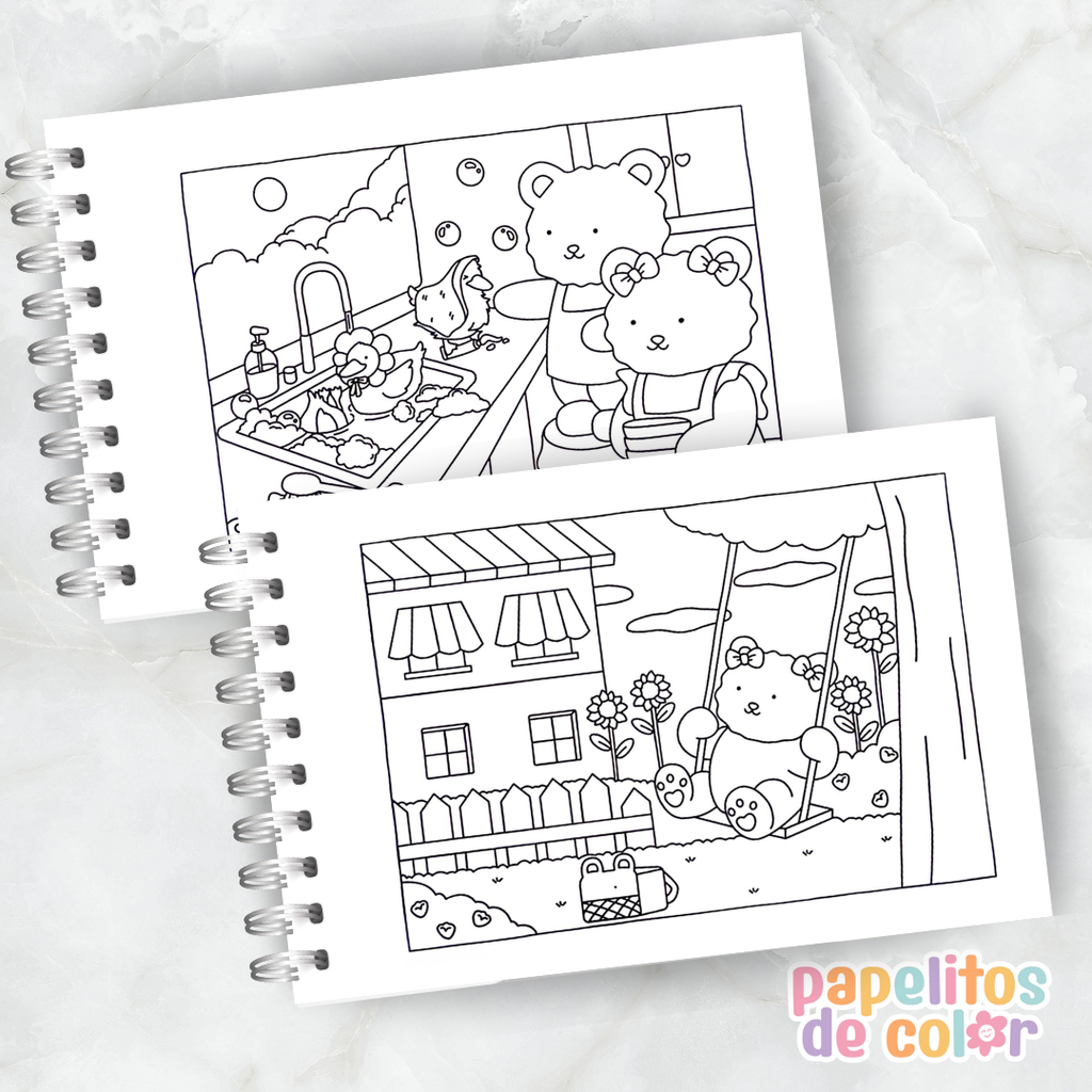 🐻 Libro para Pintar Bearie World  🎨✨