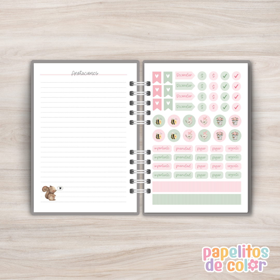 ✨Agenda Jardin 2027 - Diaria🌸