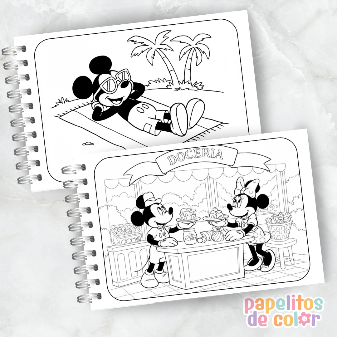 🎨 Libro para Pintar Mickey  🖍️