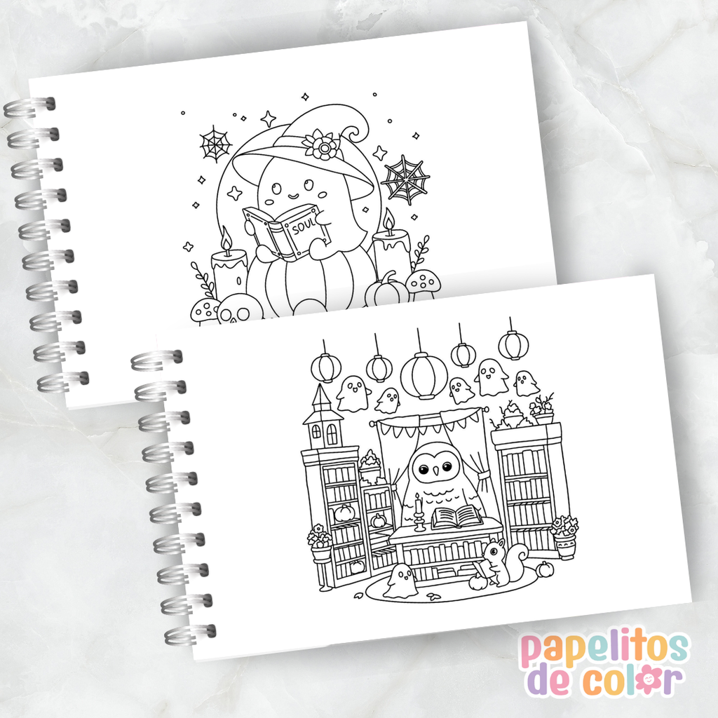 🍂🕯️ Cuaderno para pintar Hyggetober ✨🎨