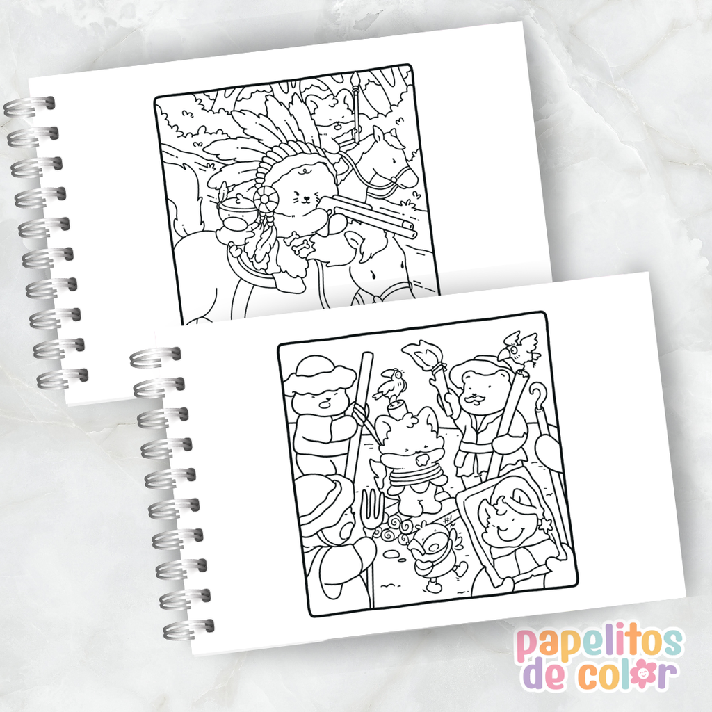 😄✨ Cuaderno para pintar tickle time ✨🎈