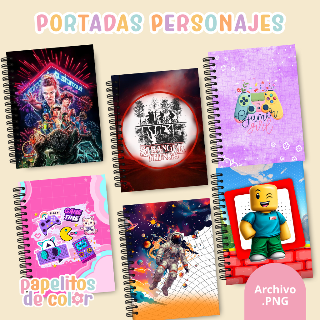 📚✨ Combo Portadas Personajes – Vol. 16 🚀🎮