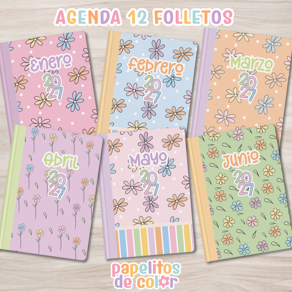 💫Agenda Charletas - Estilo Folleto 2027🗓️