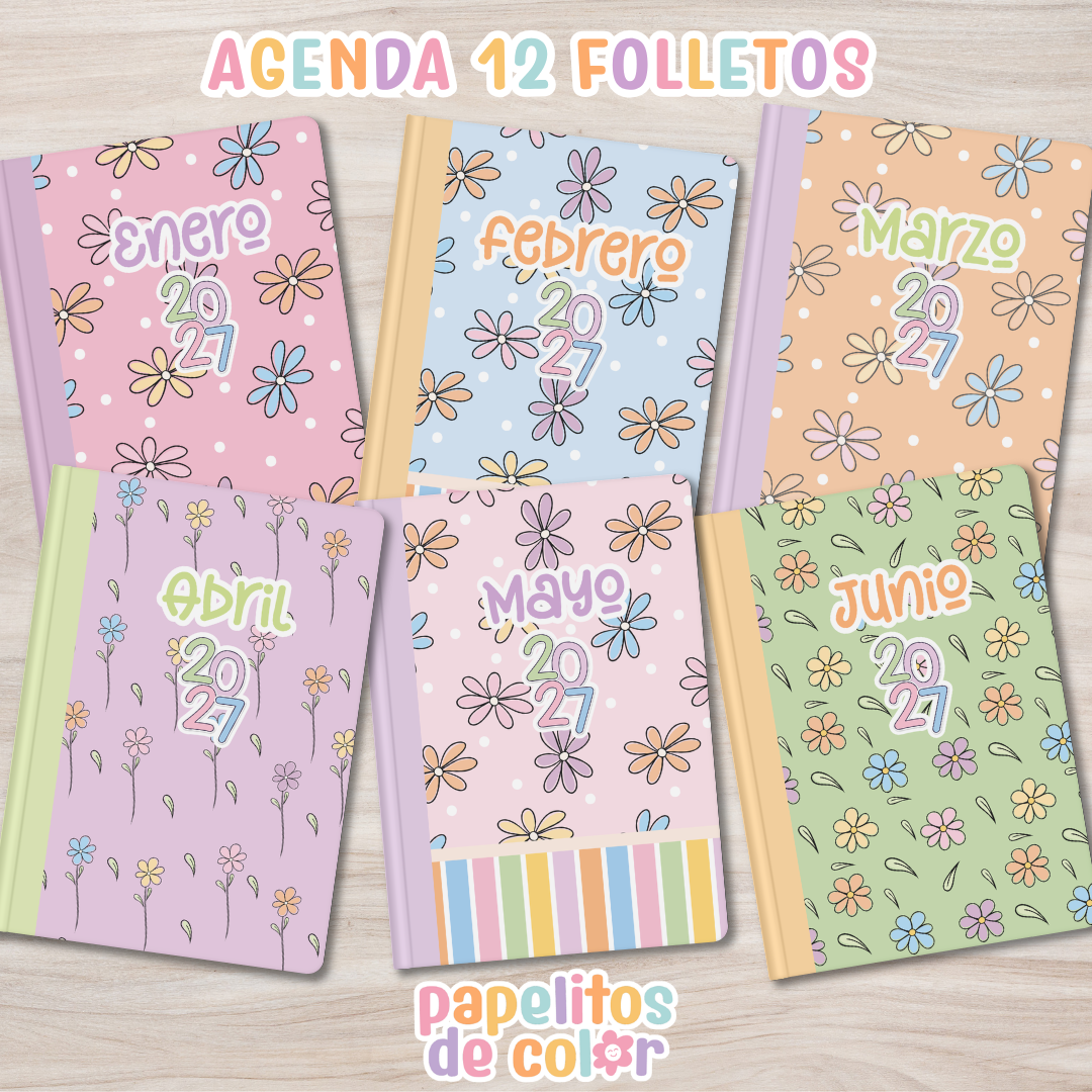 💫Agenda Charletas - Estilo Folleto 2027🗓️