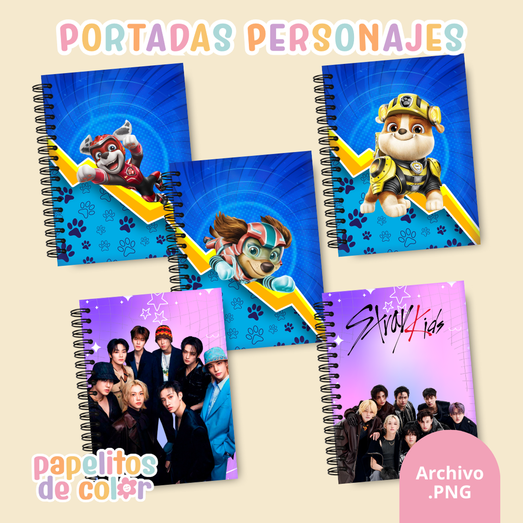 📚✨ Combo Portadas Personajes – Vol. 15 👑🎨