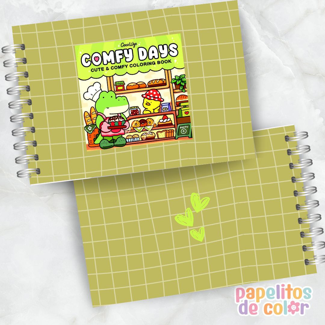 ☕Libro para Pintar - Comfy Days 🐻
