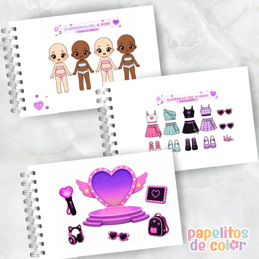 🎤💜 ¡Paper Dolls K-Pop! ✨🎶